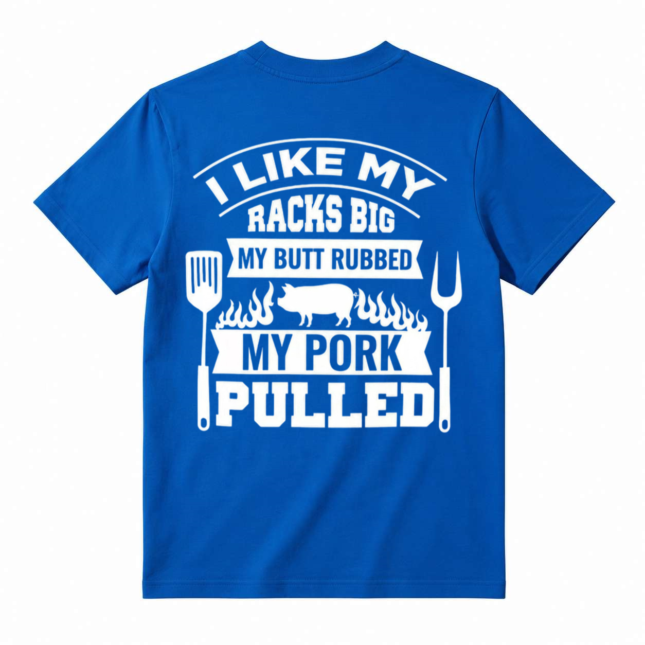 Funny BBQ Pig Graphic T-Shirt – “My Pork Pulled” Novelty Grill & BBQ Tee