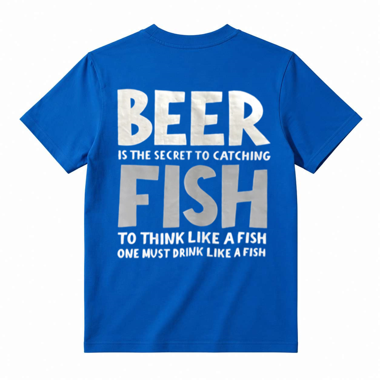 Funny Fishing Beer Lover Graphic Tee, Drink Like A Fish Humor Fisherman T‑Shirt