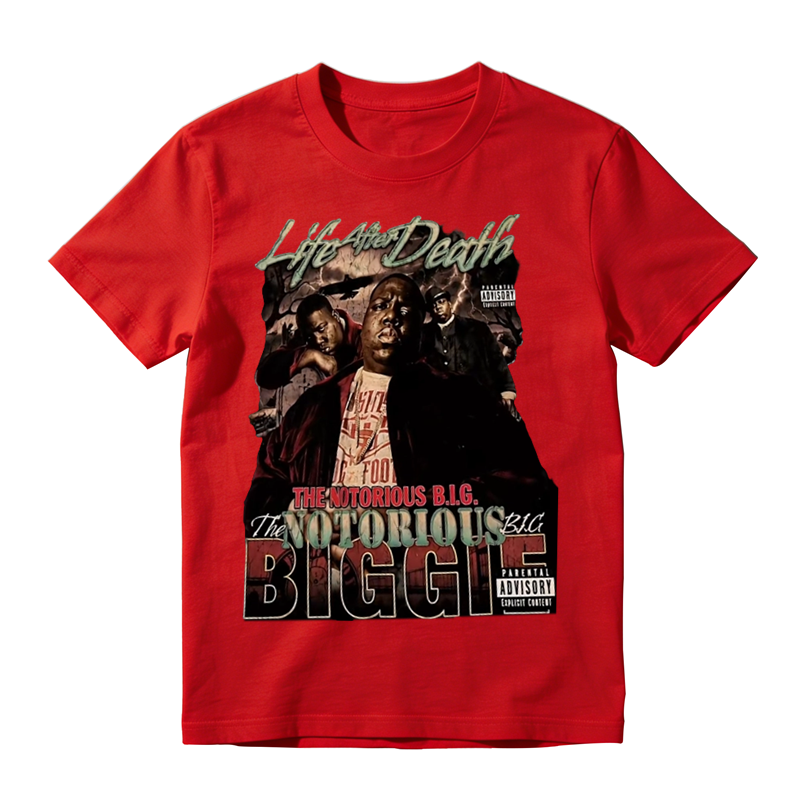 Vintage 90s Rap T‑Shirt, Life After Death Album The Notorious BIG Biggie Unisex Casual Hip‑Hop Tee