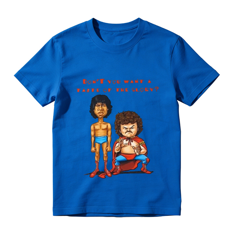 Nacho Libre Taste Of The Glory Funny Movie Graphic Tee Retro Wrestling Cartoon T Shirt