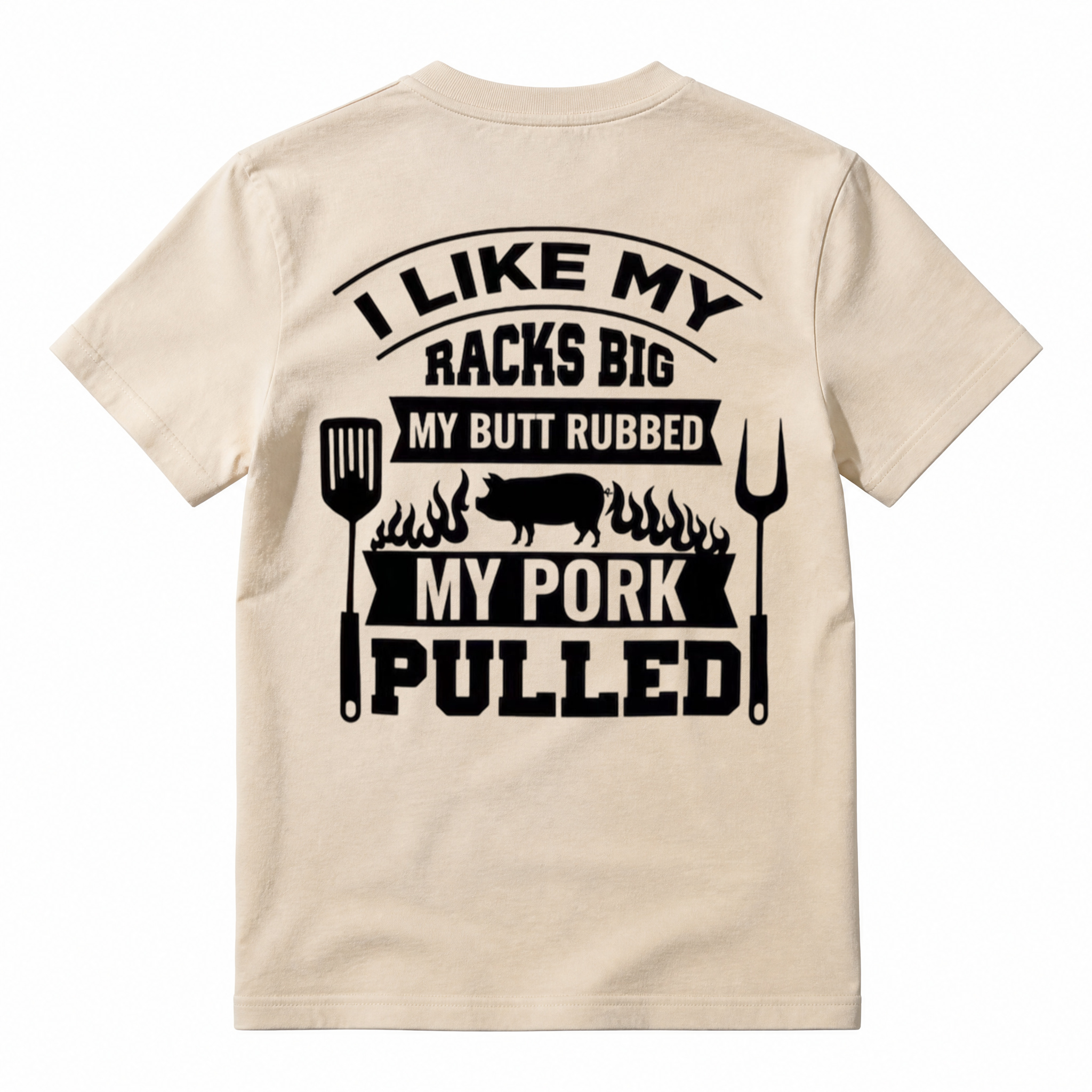 Funny BBQ Pig Graphic T-Shirt – “My Pork Pulled” Novelty Grill & BBQ Tee