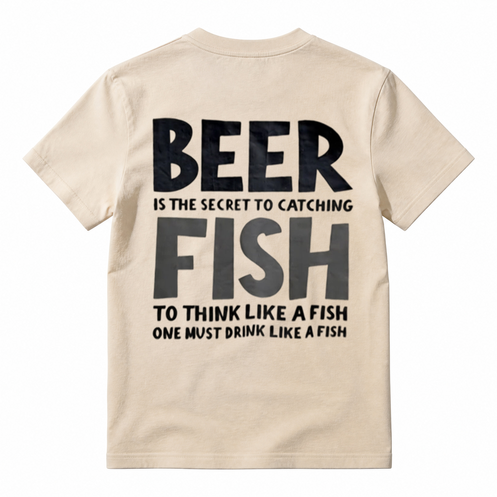 Funny Fishing Beer Lover Graphic Tee, Drink Like A Fish Humor Fisherman T‑Shirt