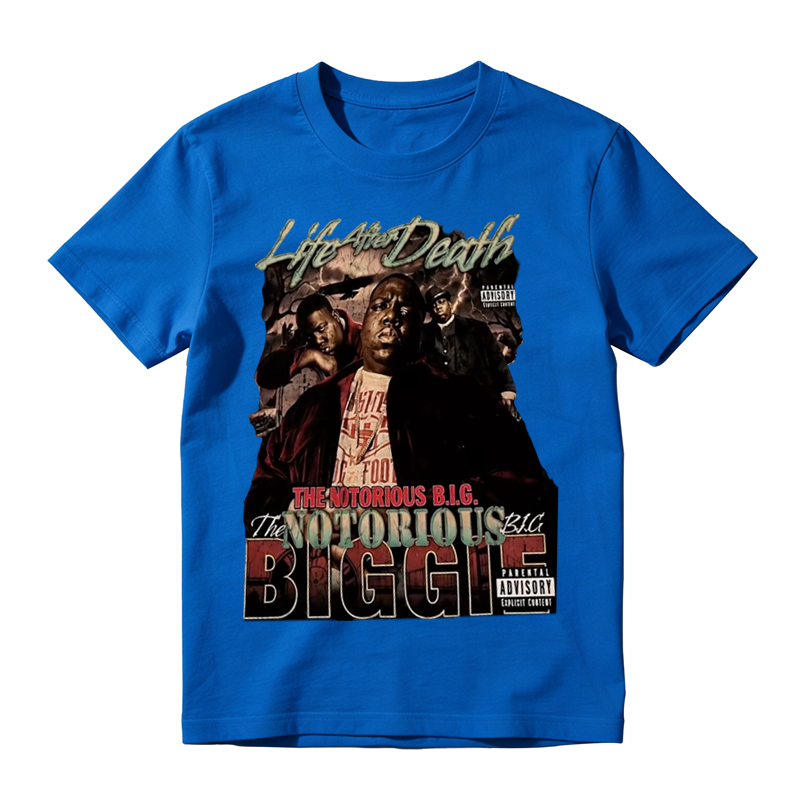Vintage 90s Rap T‑Shirt, Life After Death Album The Notorious BIG Biggie Unisex Casual Hip‑Hop Tee