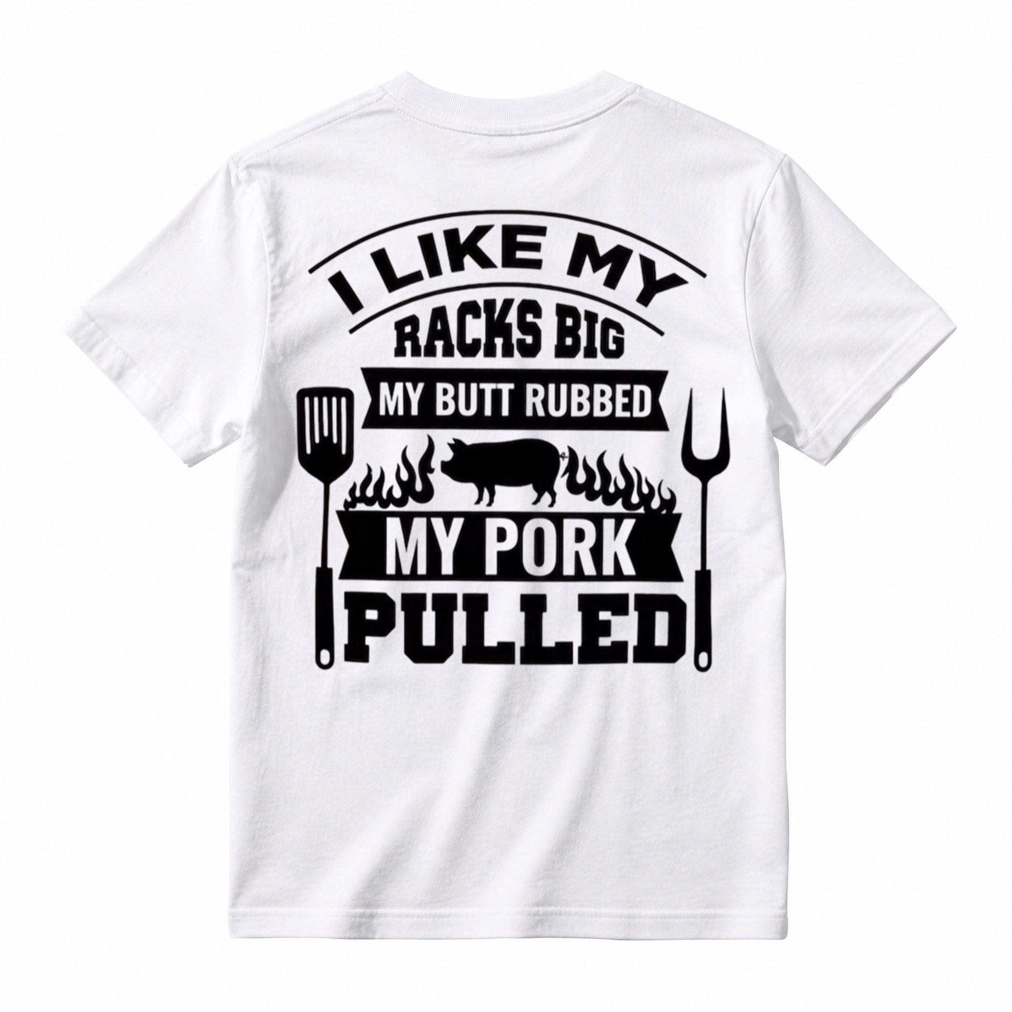 Funny BBQ Pig Graphic T-Shirt – “My Pork Pulled” Novelty Grill & BBQ Tee