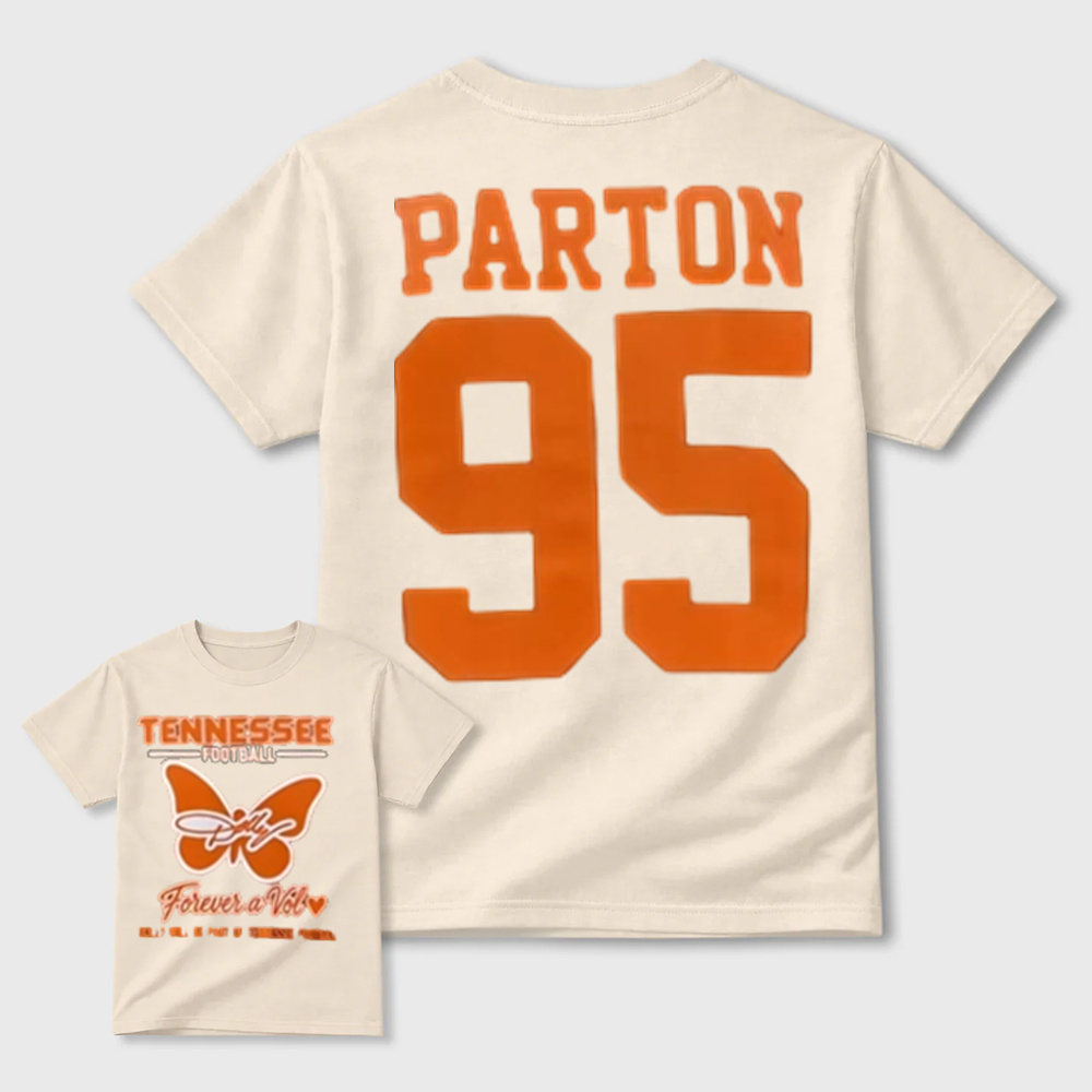 Tennessee Football Forever a Vol Parton 95 Butterfly Graphic T-Shirt