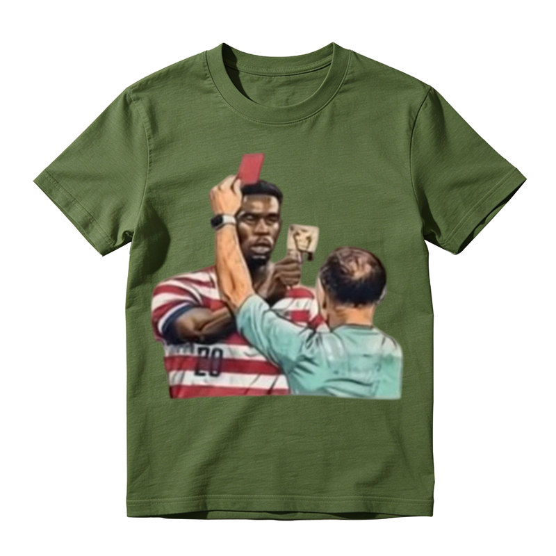 Viral US Soccer Red Card Meme Retro Tee