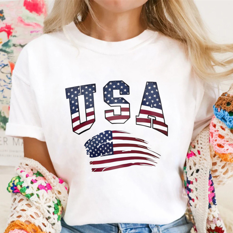 Usa Flag Design Unisex Classic T-shirt