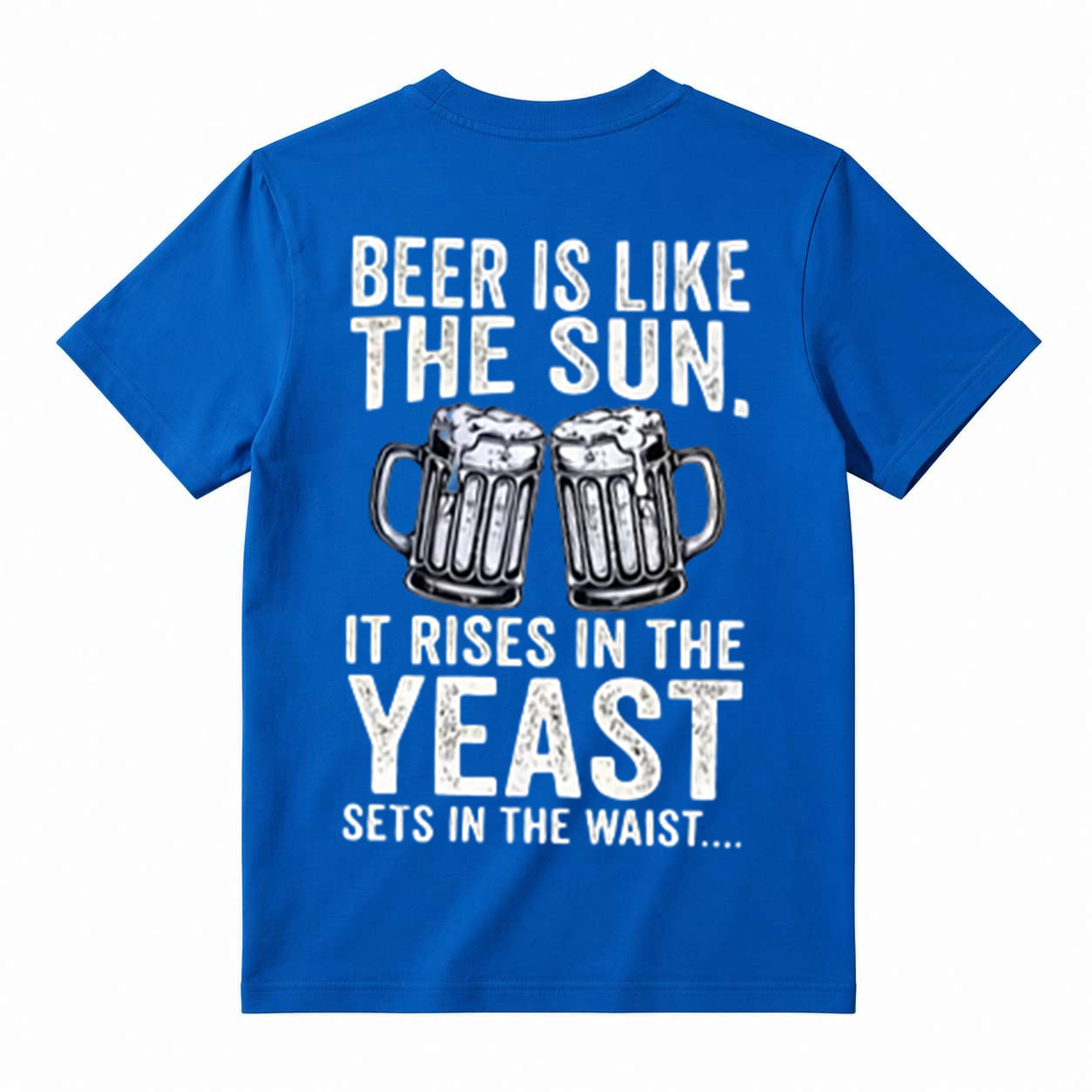 Funny Beer Is Like The Sun It Rises In The Yeast Sets In The Waist T-Shirt, Beer Lover Humor Drinking Tee For Men