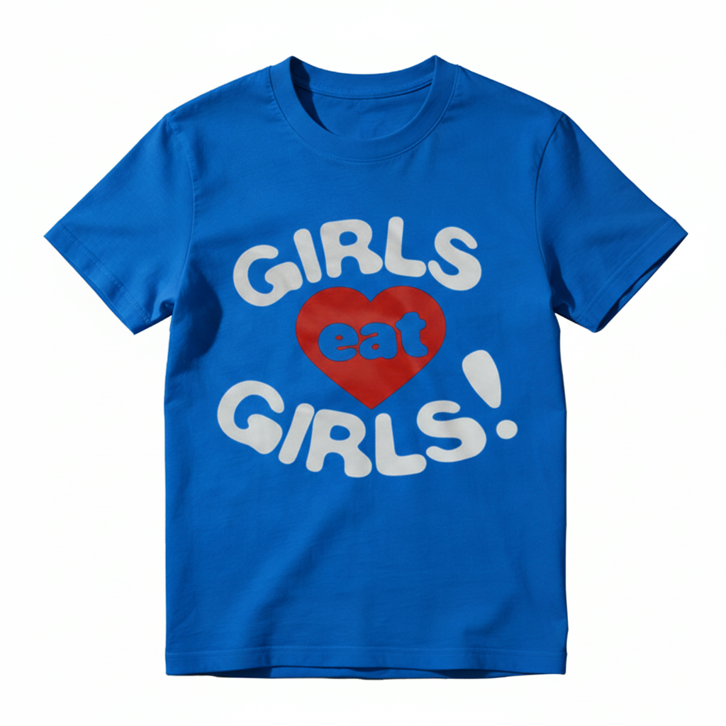 Girls Eat Girls Red Heart Vintage T-Shirt