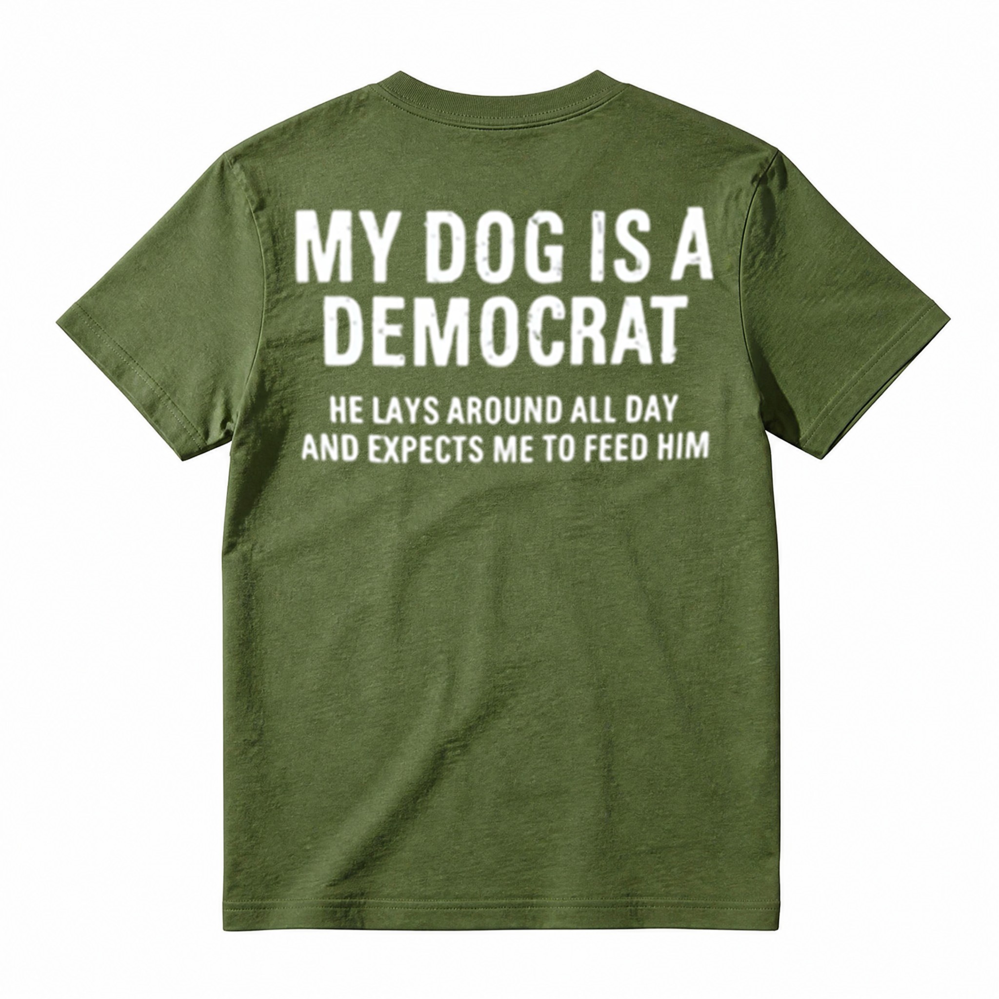 Novelty Conservative Humor T‑Shirt, Funny Political Dog Quote Unisex Casual Graphic Tee