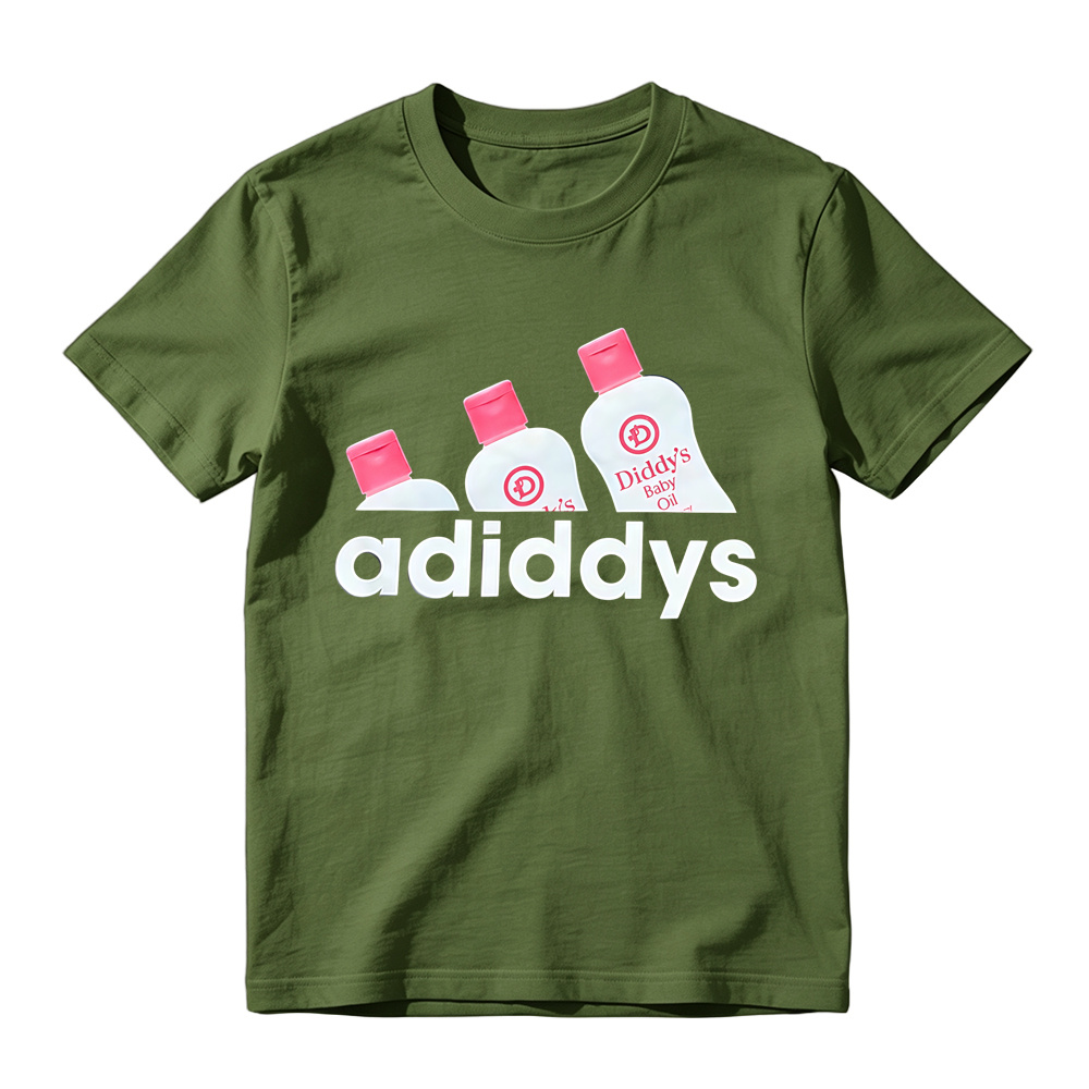 Retro Cute Oil Bottle Art Graphic Tee Unisex Funny Daily Casual T-Shirt