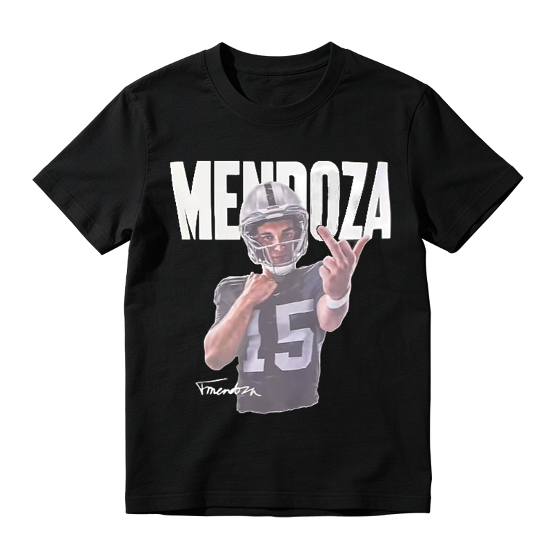 Sports Portrait Graphic Tee, Retro Football Fan Casual Printed T‑Shirt