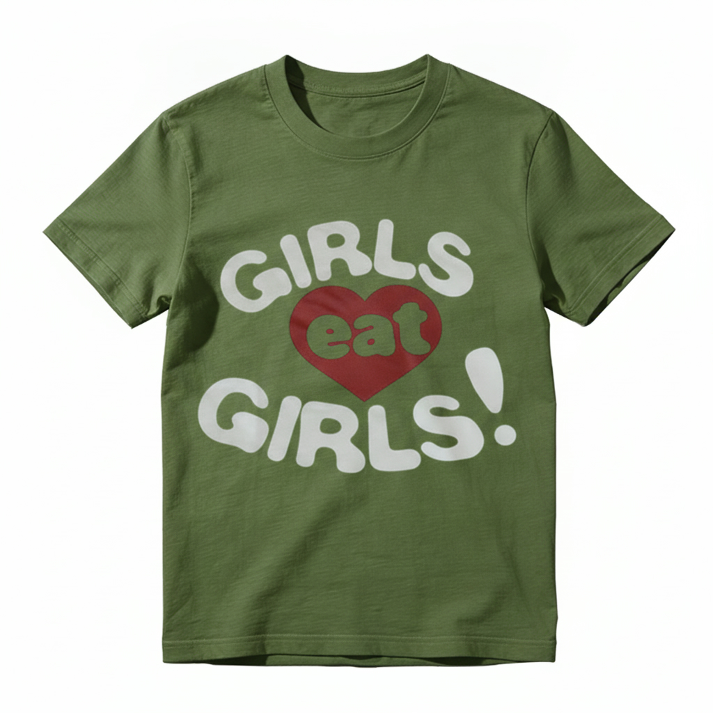Girls Eat Girls Red Heart Vintage T-Shirt