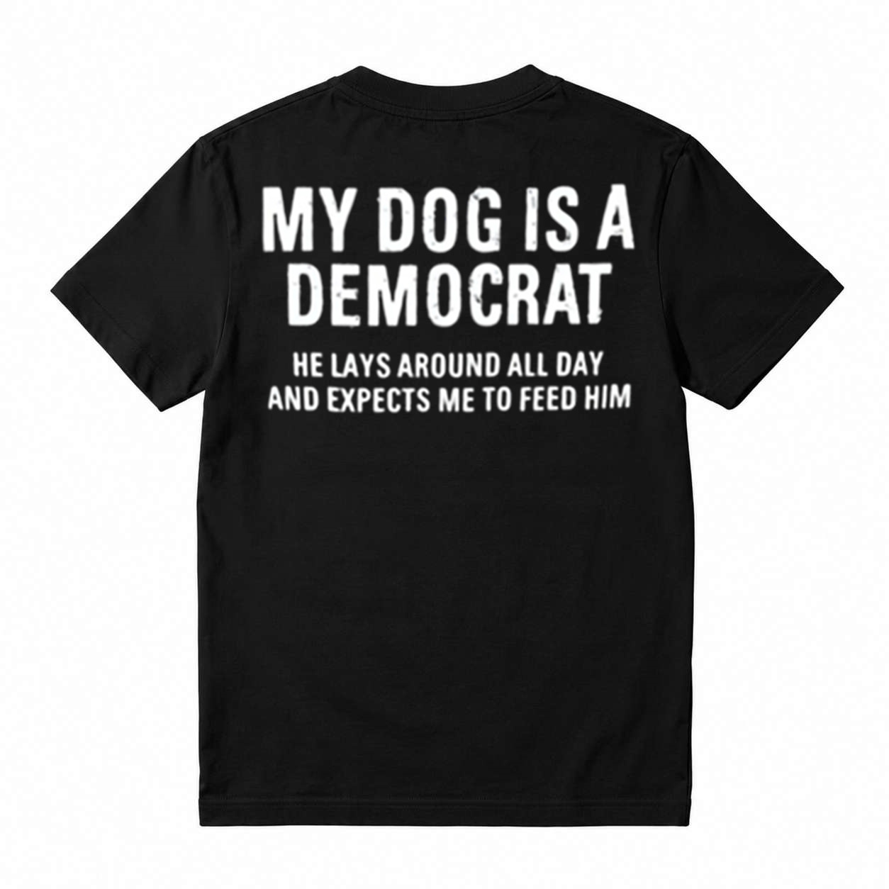 Novelty Conservative Humor T‑Shirt, Funny Political Dog Quote Unisex Casual Graphic Tee