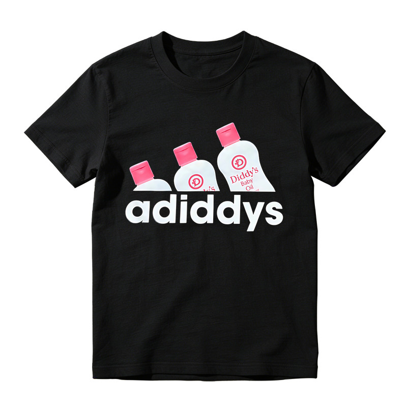 Retro Cute Oil Bottle Art Graphic Tee Unisex Funny Daily Casual T-Shirt