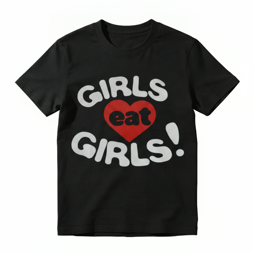 Girls Eat Girls Red Heart Vintage T-Shirt