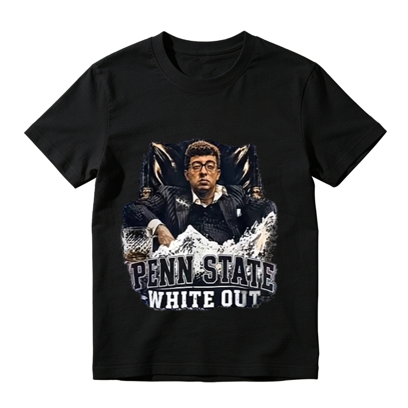 Penn State White Out Fan Graphic T‑Shirt, Sports Game Day Tee