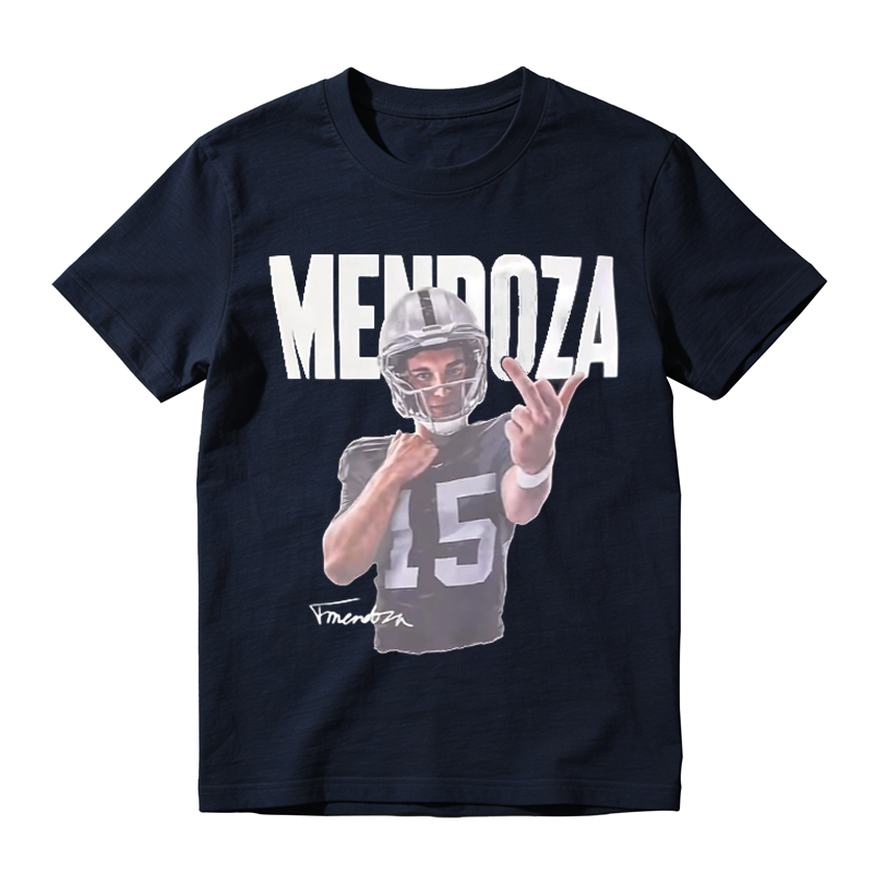 Sports Portrait Graphic Tee, Retro Football Fan Casual Printed T‑Shirt