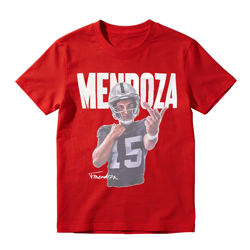 Sports Portrait Graphic Tee, Retro Football Fan Casual Printed T‑Shirt