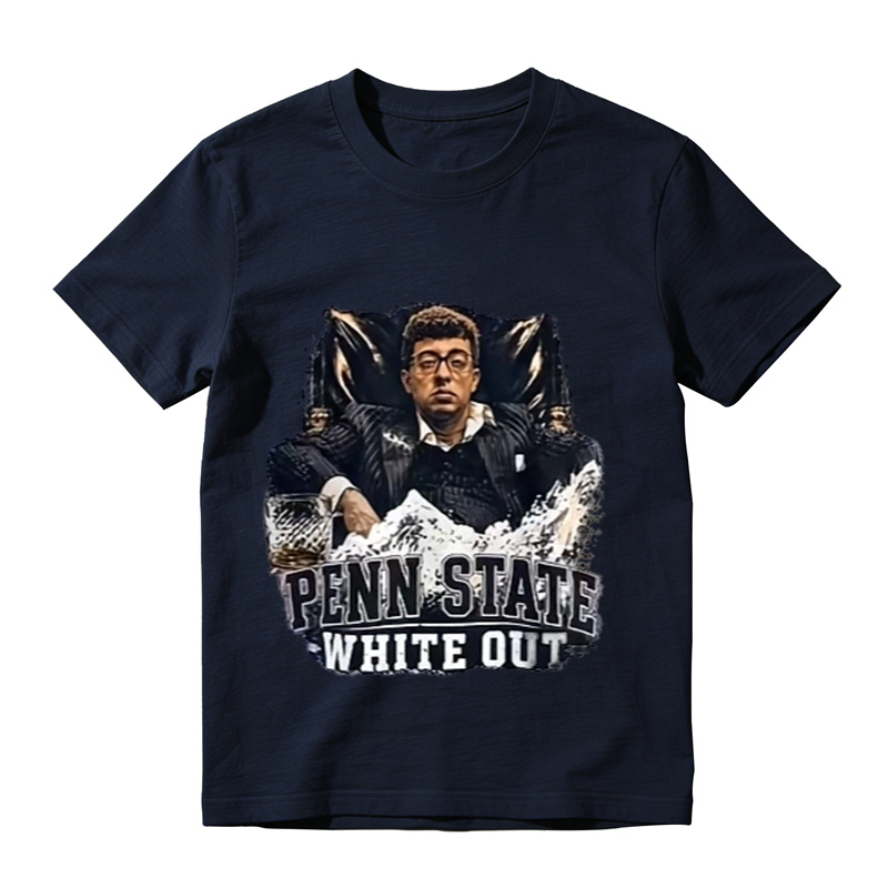 Penn State White Out Fan Graphic T‑Shirt, Sports Game Day Tee