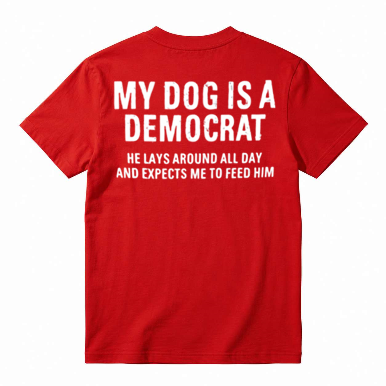 Novelty Conservative Humor T‑Shirt, Funny Political Dog Quote Unisex Casual Graphic Tee