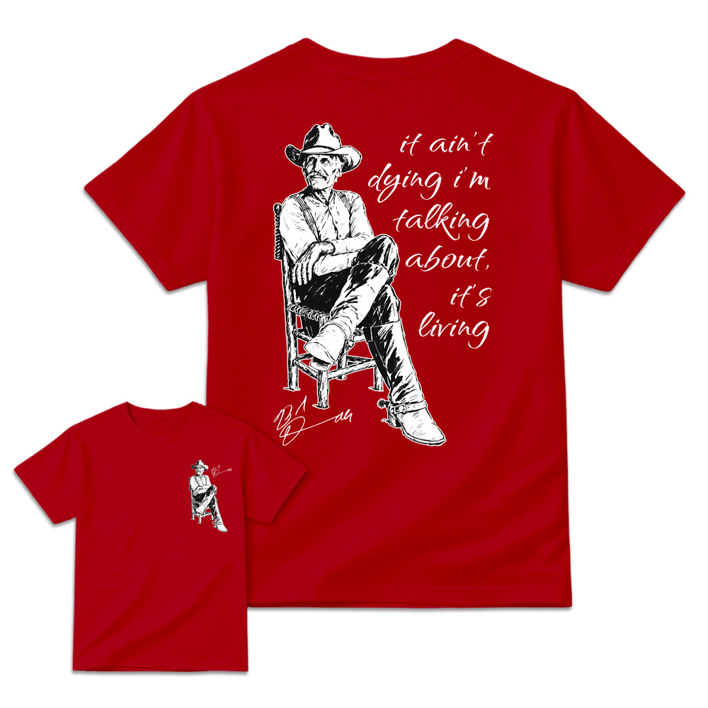 Vintage Western Movie Shirt, Front Back Print Sand Unisex Top
