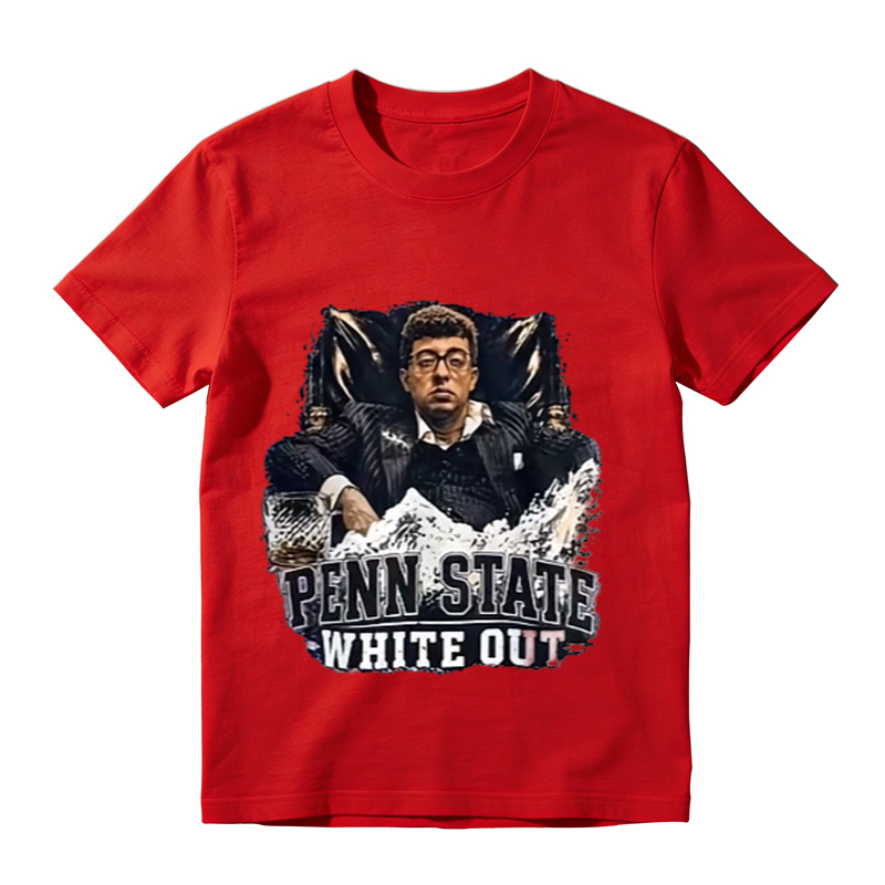 Penn State White Out Fan Graphic T‑Shirt, Sports Game Day Tee