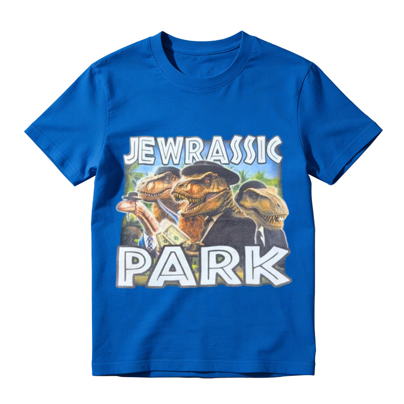 Jewrassic Park Dinosaur Parody Graphic Tee Funny Pun Meme T Shirt