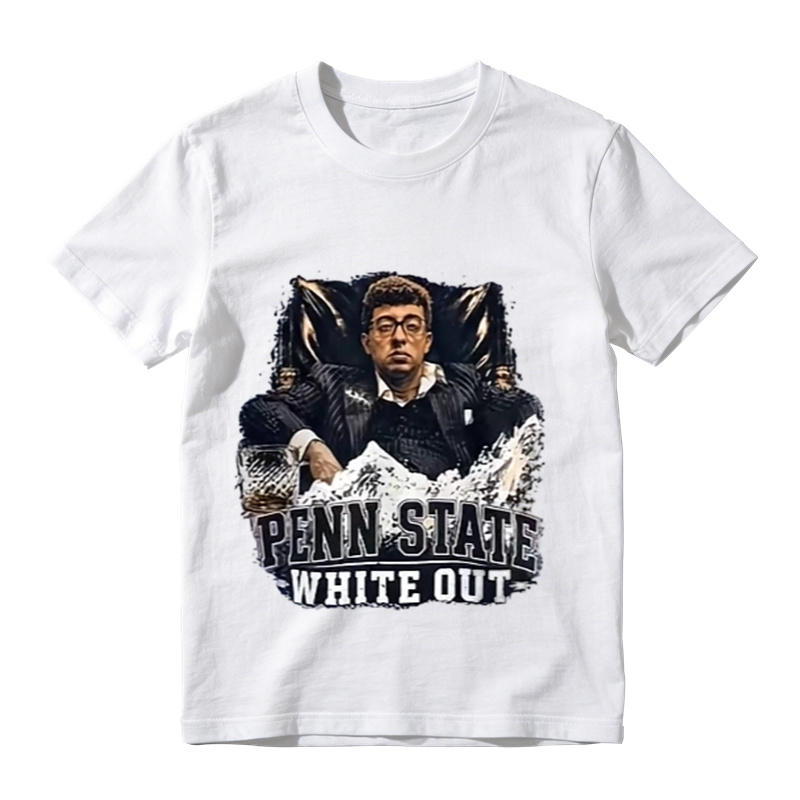 Penn State White Out Fan Graphic T‑Shirt, Sports Game Day Tee