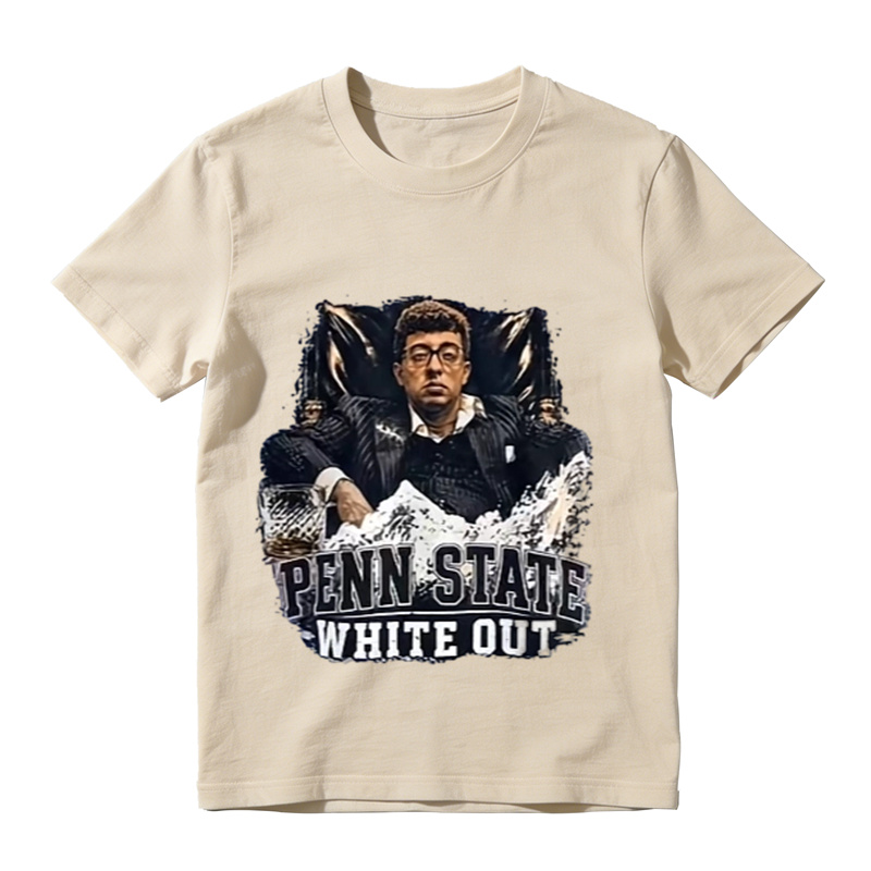 Penn State White Out Fan Graphic T‑Shirt, Sports Game Day Tee