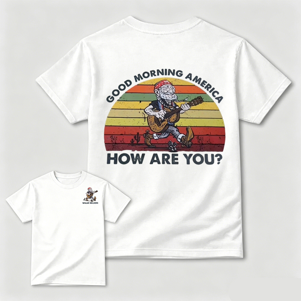 Good Morning America Willie Nelson Vintage Graphic Tee