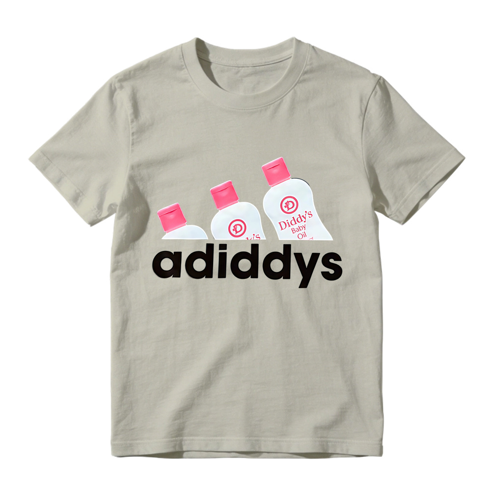 Retro Cute Oil Bottle Art Graphic Tee Unisex Funny Daily Casual T-Shirt