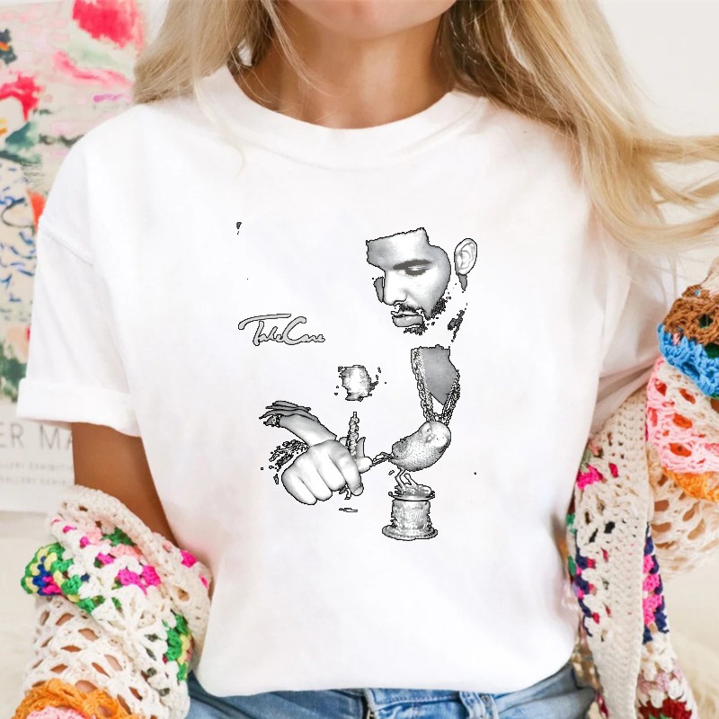 Abstract Face And Duck Tea Pouring Design T-shirt