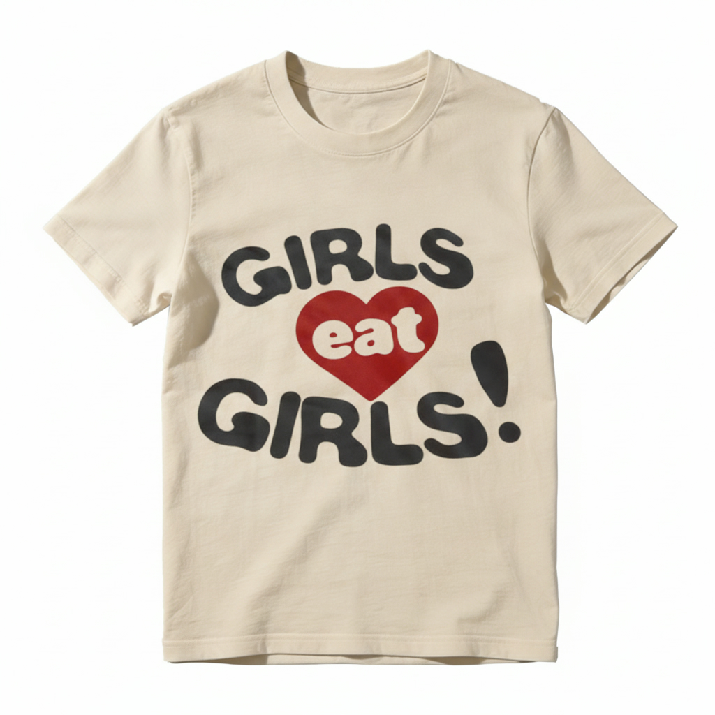 Girls Eat Girls Red Heart Vintage T-Shirt