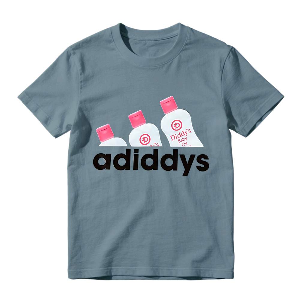 Retro Cute Oil Bottle Art Graphic Tee Unisex Funny Daily Casual T-Shirt