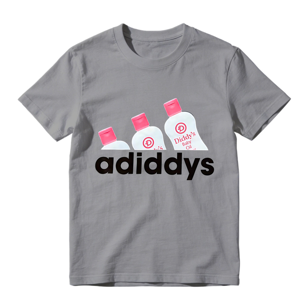 Retro Cute Oil Bottle Art Graphic Tee Unisex Funny Daily Casual T-Shirt