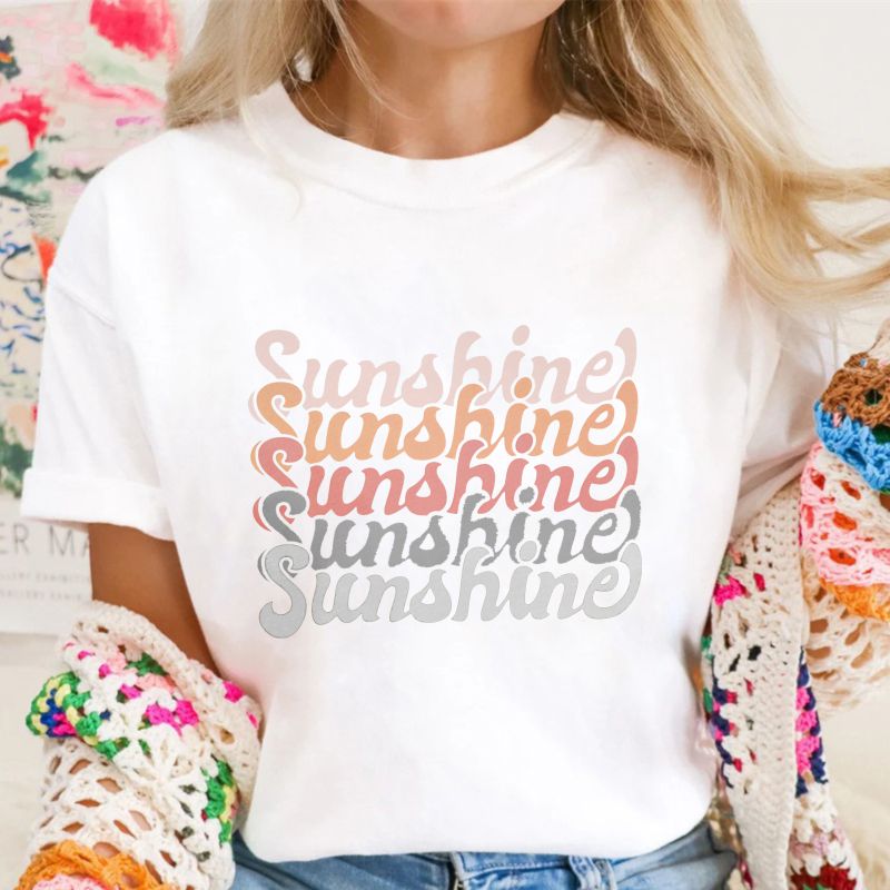 Sunshine Text Pattern Unisex Classic T-shirt