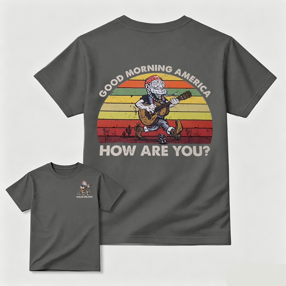 Good Morning America Willie Nelson Vintage Graphic Tee
