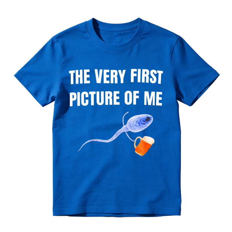 Sperm Holding Beer Mug The Very First Picture Of Me Unisex Classic T-shirt