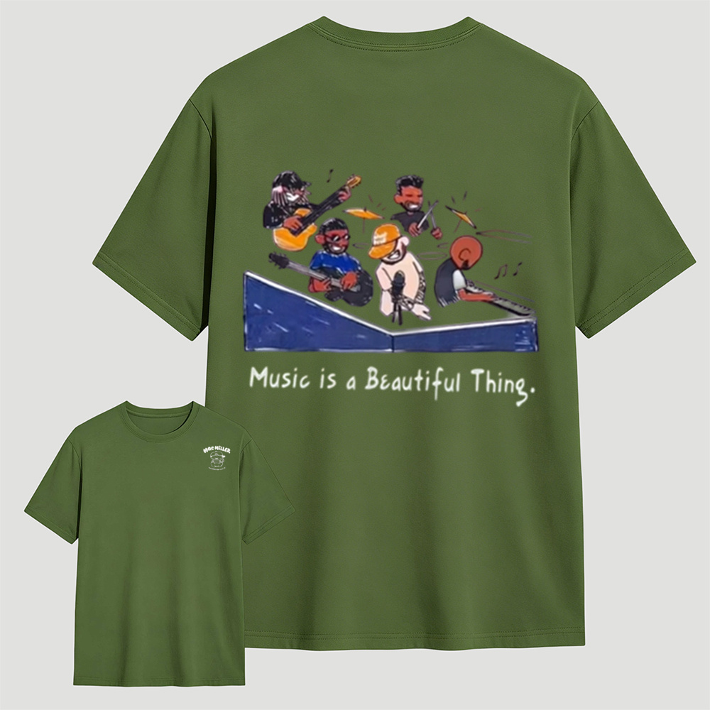 Music Is A Beautiful Thing Graphic T-Shirt – Vintage Music Lover Tee