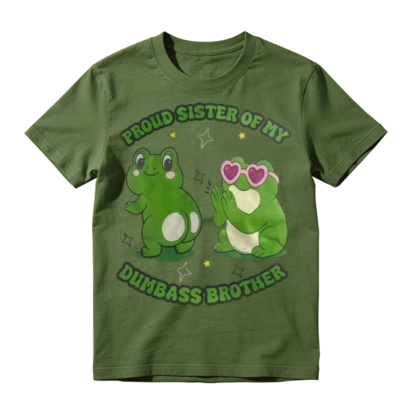 Proud Sister Frog Graphic T-Shirt