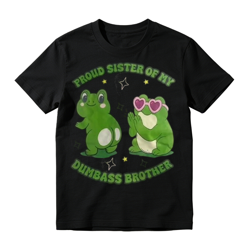 Proud Sister Frog Graphic T-Shirt
