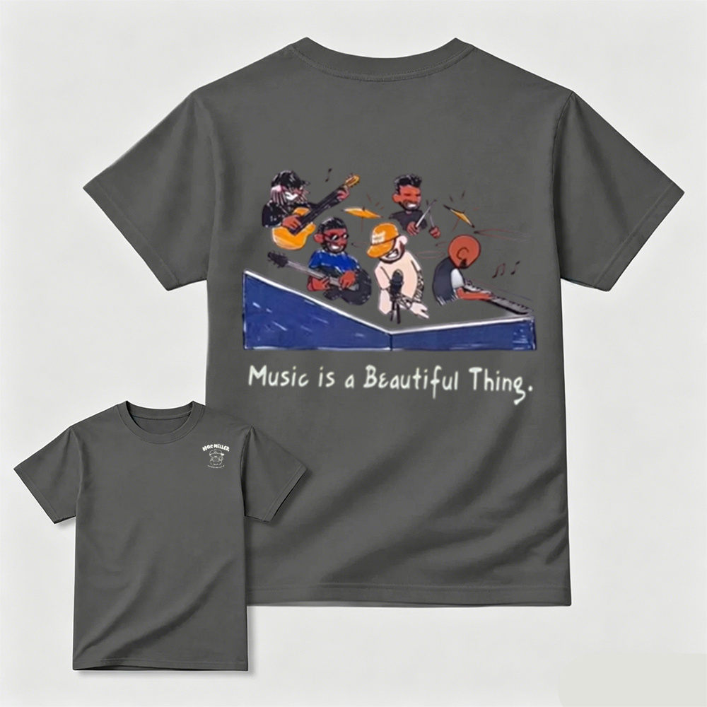 Music Is A Beautiful Thing Graphic T-Shirt – Vintage Music Lover Tee