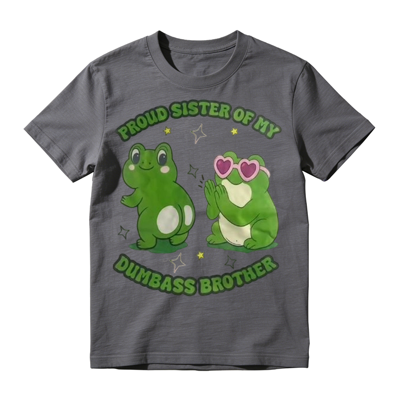 Proud Sister Frog Graphic T-Shirt