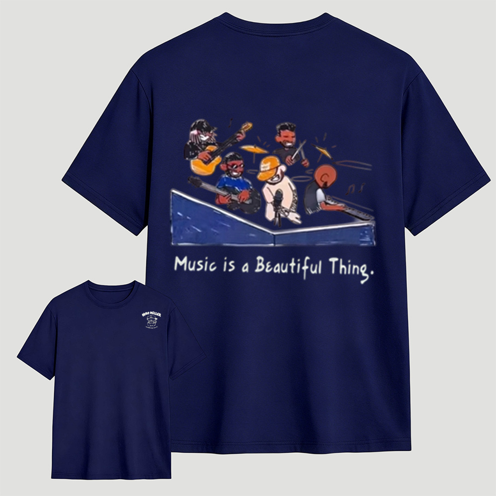 Music Is A Beautiful Thing Graphic T-Shirt – Vintage Music Lover Tee