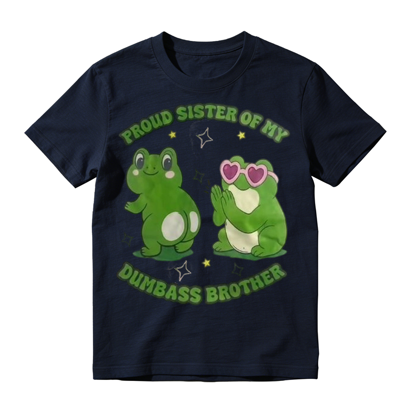 Proud Sister Frog Graphic T-Shirt