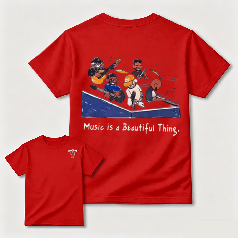 Music Is A Beautiful Thing Graphic T-Shirt – Vintage Music Lover Tee
