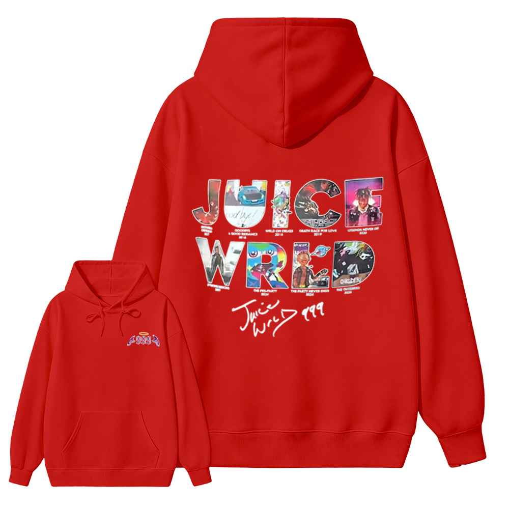 Vintage Rapper Album Collage Back Print Hoodie