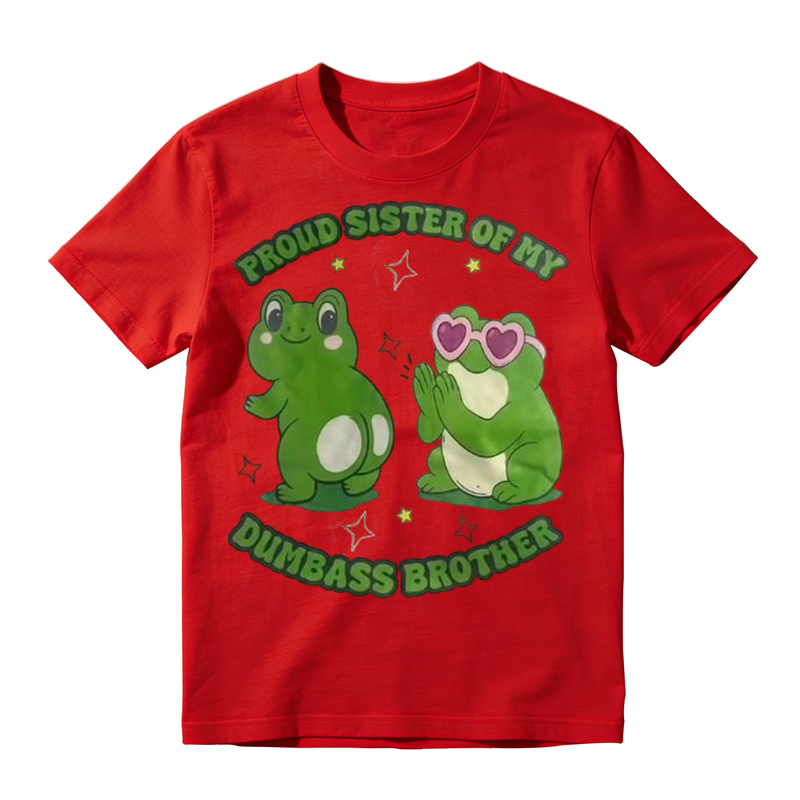Proud Sister Frog Graphic T-Shirt