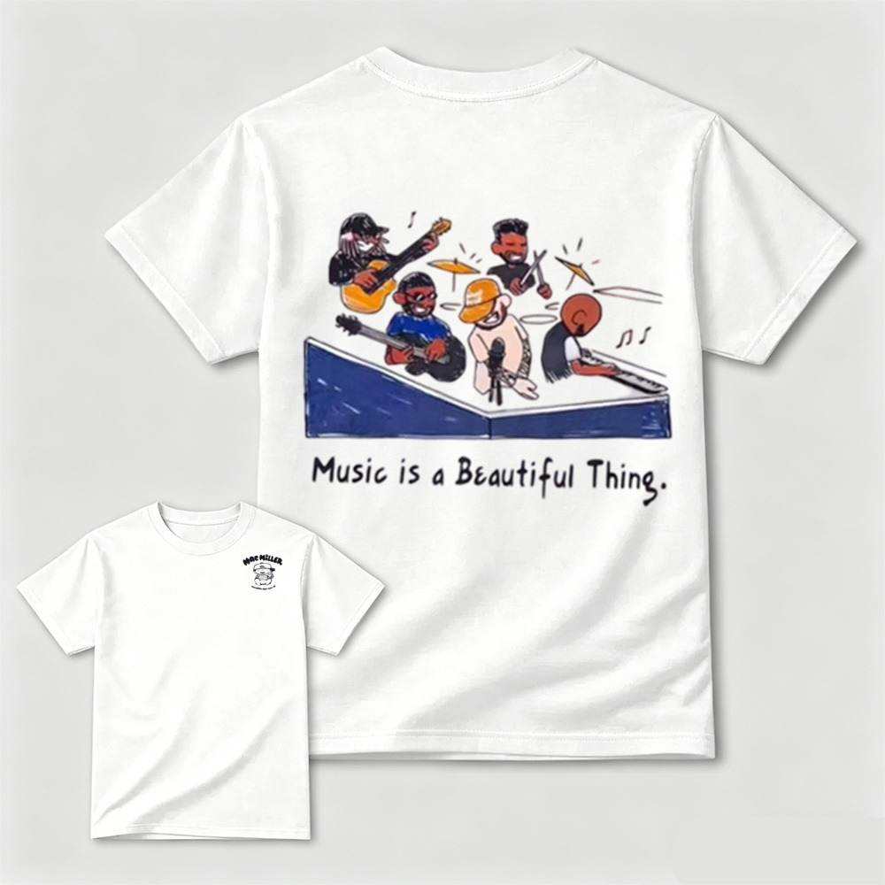 Music Is A Beautiful Thing Graphic T-Shirt – Vintage Music Lover Tee